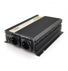 Інвертор напруги ORBUS ORMS24-1800 (1800Вт), 24/220V, approximated, 2 Shuko, клемні дроти, 5 запобіжників, Box.Q20