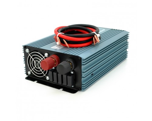 Інвертор напруги Mexxsun MXS-1000, 12V/220V, 1000W з модифікованою синусоїдою, 1 Shuko, 1 USB, клемні дроти, Q6 