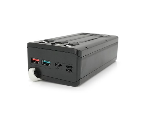 Power bank Voltronic C12-PD-QI під 12х18650, Wireless charger, Digital display, Output: 22.5W, Micro-USB, Type-C, Lightning, ABS, PVC, Black, BOX 