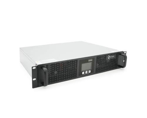 ИБП з правильною синусоїдою ONLINE Ritar RT-6KL-LCD, RACK 6000VA (5400Вт), 192В, Струм макс. 5A, під зовнішній АКБ, (482*420*87)) 