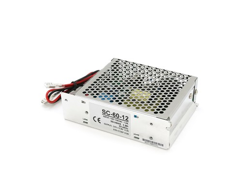 ББЖ перфорований з лед індикацією 12V 5А, SC-60W-12, (129*98*38) 