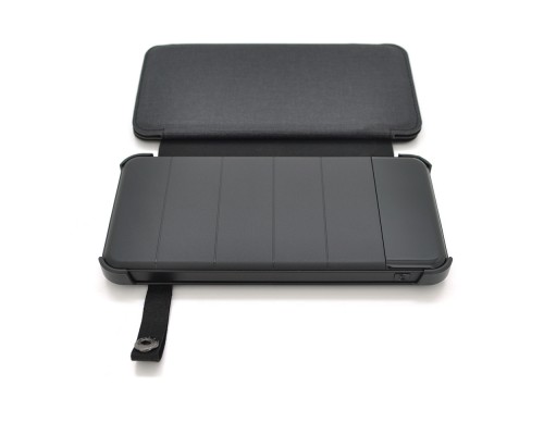 Power bank 12000 mAh Solar, Input:5V/1A(microUSB), Output:5V/2,1А(2хUSB), rubberized case, Black, BOX 