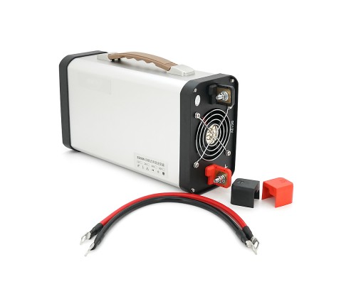 Інвертор напруги AEV5500W, 12/220V з апроксимованою синусоїдою, 2 універсальні розетки, 2*USB (DC:5V/2.4A), клемні дроти, BOX 