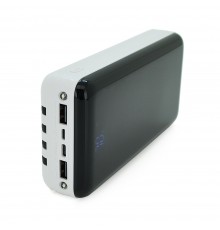 PowerBank Bix-30000mAh, Input:MicroUSB+Type-C, Output:4USB/Type-C/MicroUSB/Lightning, QC22.5W/PD20W, White