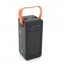 Powerbank ACL PW-53 80000mAh, 4xUSB, Solar, ліхтар, 1,9 кг, Black/White, Box