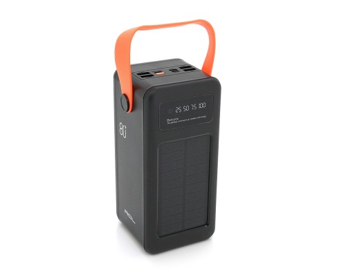Powerbank ACL PW-53 80000mAh, 4xUSB, Solar, ліхтар, 1,9 кг, Black/White, Box 