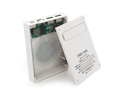 Power bank Voltronic CX4-PD-QIMagnetic під 4х18650, Magnetic Wireless Charger, Output:22.5W, Micro-USB, Type-C, Lightning, ABS, PVC, White, BOX 