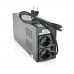 ДБЖ Ritar E-RTM650 (390W) ELF-L, LED, AVR, 2st, 2xSCHUKO socket, 1x12V7Ah, metal Case Q4 (370*130*210) 4,8 кг (310*85*140) 