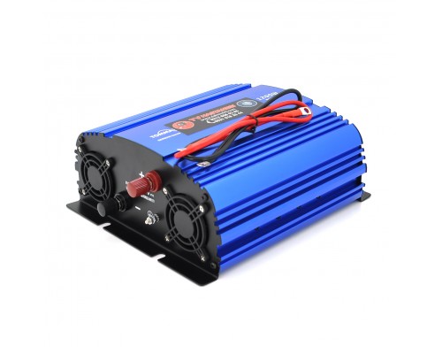 Інвертор напруги Tommatech MS-1200, 24V/220V, 1200W з апроксимованою синусоїдою, 2Shuko, USB, клемні дроти, 2 запобіжники, Q4 