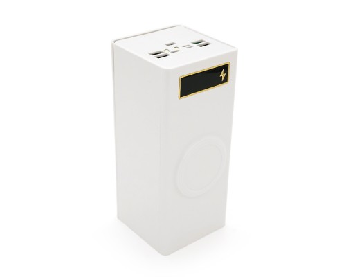 Power bank Voltronic D32-PD-QIMagnetic під 24х18650, Magnetic Wireless Charger, Output:22.5W, Micro-USB, Type-C, Lightning, ABS, PVC, White, BOX 