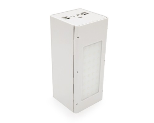 Power bank Voltronic D32-PD-QIMagnetic під 24х18650, Magnetic Wireless Charger, Output:22.5W, Micro-USB, Type-C, Lightning, ABS, PVC, White, BOX 