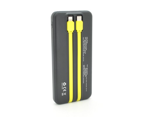 Powerbank 7GO GPW-06 10000mAh, 22.5W, Кабель Type-C + Lighting, 0,250 kg, Black, Box 