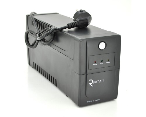 ДБЖ Ritar RTP800L-U (480W) Proxima-L, LED, AVR, 2st, USB, 2xSCHUKO socket, 1x12V9Ah, plastik Case. 