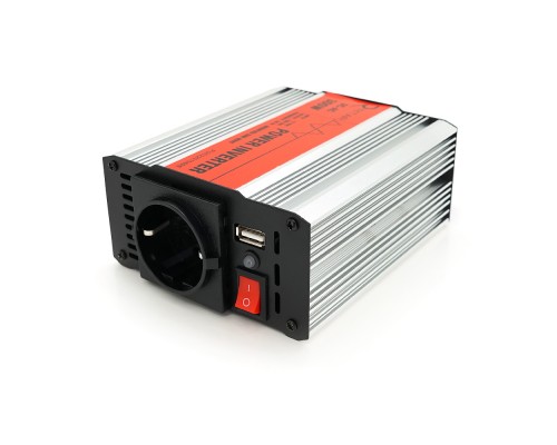 Інвертор напруги RITAR RSX-300, 12V/220V, 300W з апроксимувати синусоїдою, 1xShuko, 1xUSB, клемні дроти, BOX, Q20 