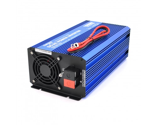 Інвертор напруги Carspa-SINUS P1000-242 (1000Вт), 12/220V, 1xShuko, 1USB, клеми, Box Q4 