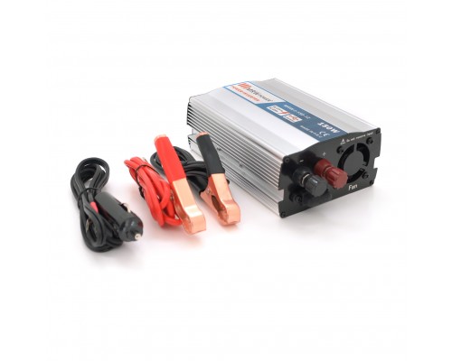 Інвертор напруги Mervesan MRV-15012 (150W), 12/220V, approximated, 1Shuko, клеми + крокодили, Box.Q20 