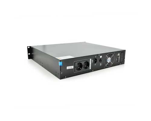 ДБЖ з правильною синусоїдою ONLINE Ritar RT-1KS-LCD, RACK 1000VA (900Вт), 24В, Вбудована батарея 12V 7,5Ah х 2шт (482*440*87) 