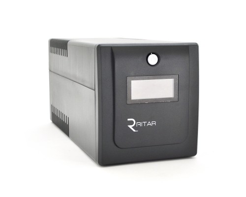 ДБЖ Ritar RTP1000 (600W) Proxima-D, LCD, AVR, 3st, 4xSCHUKO socket, 2x12V7Ah, plastik Case ( 460 x 225 X 245 ) 9,4 кг Q2 