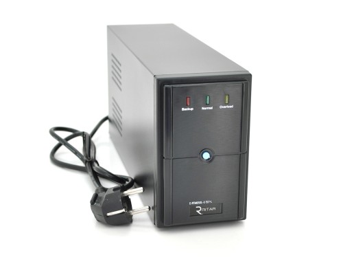 ДБЖ Ritar E-RTM650L-U (390W) ELF-L, LED, AVR, 2st, USB, 2xSCHUKO socket, 1x12V7Ah, metal Case Q4 (370*130*210) 4,8 кг (310*85*140) 
