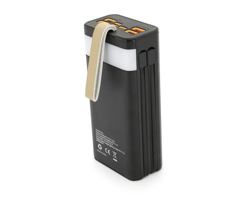 Powerbank ACL PW-90 30000mAh, SOLAR, TypeC + Lighting, 0,72kg, Black, Box 