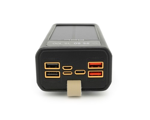 Powerbank ACL PW-90 30000mAh, SOLAR, TypeC + Lighting, 0,72kg, Black, Box 