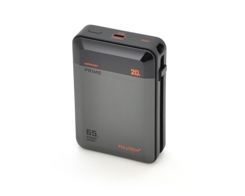 PowerBank FULLTECH PRIME FP42 20000mAh, PD65W+22.5W, Input: (Type-C), Output: (USB, 2*Type-C), індикація заряду, 0,440kg, Black, Box 