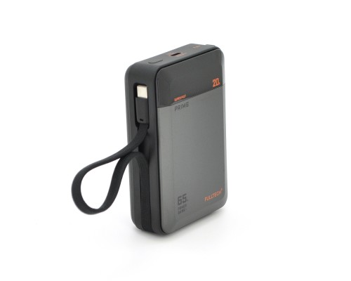 PowerBank FULLTECH PRIME FP42 20000mAh, PD65W+22.5W, Input: (Type-C), Output: (USB, 2*Type-C), індикація заряду, 0,440kg, Black, Box 