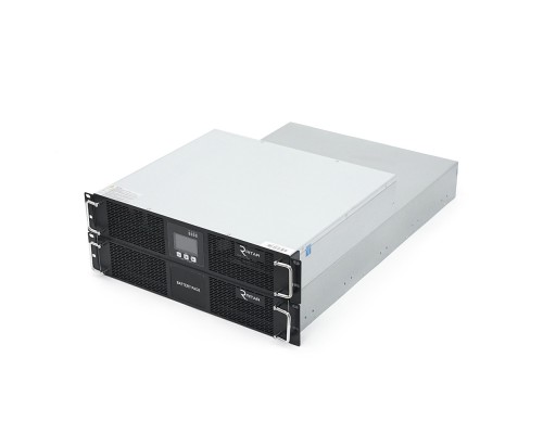 ДБЖ з правильною синусоїдою ONLINE Ritar RT-10KS-LCD,RACK 10000VA(9000Вт),192 В + батарейний блок 12V 7,5Ahх16 шт 