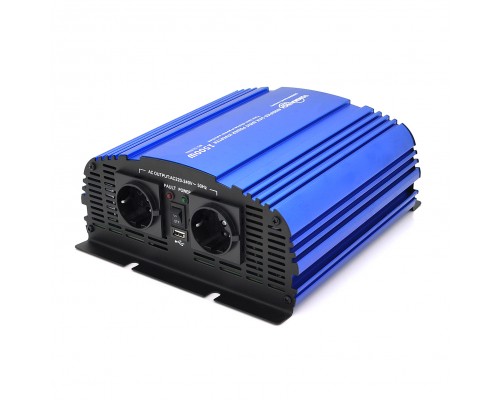 Інвертор напруги Tommatech MS-1500, 24V/220V, 1500W з апроксимованою синусоїдою, 2Shuko, USB, клемні дроти, 6 запобіжників, Q4 