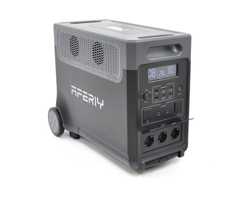 Портативная станция AFERIY AF-P310-EC-H, LiFePO4 3840Втч(max3600)Вт,MPPT 11.5-50В-20А(1500Вт),out220v. LED. 2-USB,4xType-C PD20/100Вт,DC+прикуриватель12В/10А, 584*321*464 мм, 40kg 