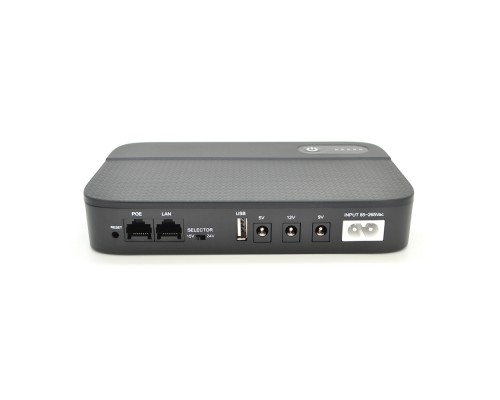 ДБЖ UPS-36W DC1036P для роутерів/комутаторів/PON/POE-430, 5/9/12V, 1A/2А, 12000мAh, Black, BOX 