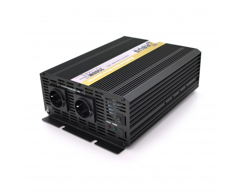 Інвертор напруги ORBUS ORMS2500 (2500Вт), 12/220V, approximated, 2 Shuko, 2 клемні дроти, 9 запобіжників, Box.Q20 