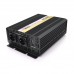 Інвертор напруги ORBUS ORMS2500 (2500Вт), 12/220V, approximated, 2 Shuko, 2 клемні дроти, 9 запобіжників, Box.Q20 
