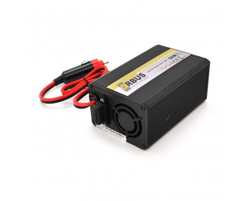 Інвертор напруги ORBUS ORMS150 (150Вт), 12/220V, approximated, 1 Shuko, клеми + крокодили, 1 запобіжник, Box.Q20 