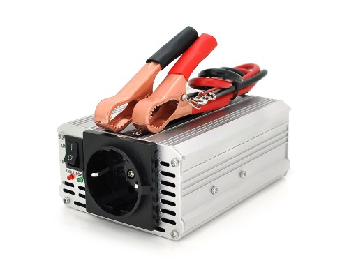 Інвертор напруги POWERMASTER, 24V/220V, 350W з модифікованою синусоїдою, 1 Shuko, клеми 