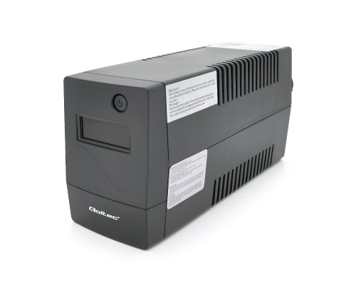 ДБЖ Qoltec QLT600 (360W) Proxima-L, LED, AVR, 2st, 2xSCHUKO socket, 1x12V7Ah, plastik Case, Q4 
