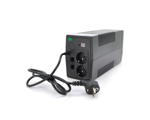 ДБЖ Qoltec QLT600 (360W) Proxima-L, LED, AVR, 2st, 2xSCHUKO socket, 1x12V7Ah, plastik Case, Q4 