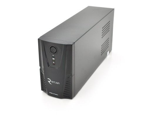 ДБЖ Ritar RTP650L-UX-IEC (390W) Proxima-L, LED, AVR, 3st, USB, 4xIEC-320 C14, 145-290Vac, 1x12V7Ah, plastik Case (314 x 97 X 143) 4,6 кг Q4 