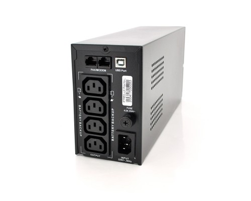 ДБЖ Ritar RTP650L-UX-IEC (390W) Proxima-L, LED, AVR, 3st, USB, 4xIEC-320 C14, 145-290Vac, 1x12V7Ah, plastik Case (314 x 97 X 143) 4,6 кг Q4 