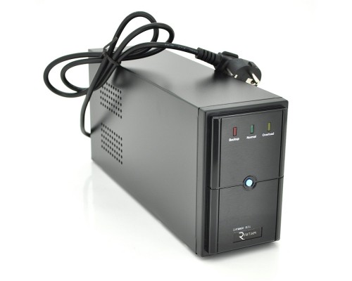 ДБЖ Ritar E-RTM600 (360W) ELF-L, LED, AVR, 2st, 2xSCHUKO socket, 1x12V7Ah, metal Case Q4 (365*130*210) 4,8 кг (310*85*140) 