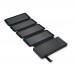 Power bank 12000 mAh Solar, (5V / 200mA), 2xUSB, 5V / 1A / 2.1A, USB <-> microUSB, ударо захищений прогумований корпус, Black, Corton BOX 