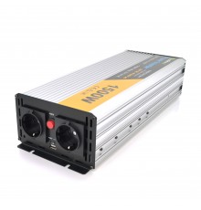 Інвертор напруги Solinved Sol-Yb24-1500M, 24V/220V, 1500W з апроксимованою синусоїдою, 2Shuko, USB, клемні дроти, Q6