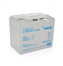 Тягова акумуляторна батарея AGM MERLION 6-DZM-80, 12V 80Ah ( 265 x 168 x 215) Q1