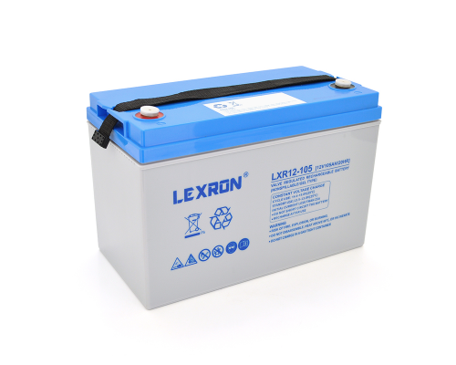 Акумуляторна батарея Lexron LXR12-105 GEL 12V 105AH DEEP CYCLE (330 x 171 x219) 30 kg 