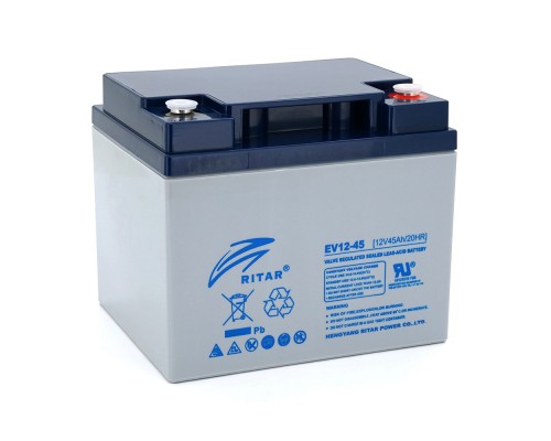 Тяговий акумулятор RITAR EV12-45,12V 45Ah, M5 (198 х 166 х 169), Q1 