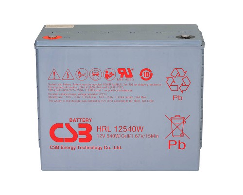 Акумуляторна батарея CSB HRL12540W, 12V 130Ah (343х170х274мм) 