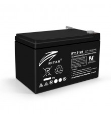 Акумуляторна батарея AGM RITAR RT12120B, Black Case, 12V 12.0Ah (151х98х 95 (101) ) Q4