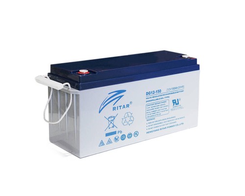 Акумуляторна батарея GEL RITAR DG12-150, Gray Case, 12V 150.0Ah ( 483 х 170 х 242) Q1/25 
