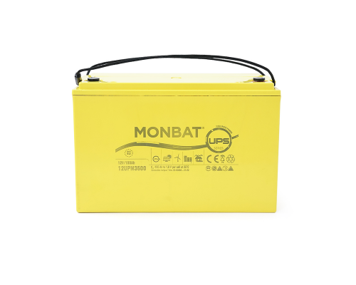 Акумуляторна батарея MONBAT TOP TERMINAL 12UPM3500 AGM 12V/100 Ah, 340x173x220 мм, 35.5 кг 