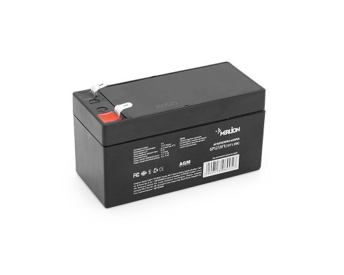 Акумуляторна батарея MERLION AGM GP1213F1 12 V 1,3Ah ( 97 x 44 x 50 (55) ) Q20 